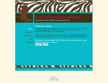 Tablet Screenshot of countrygalsstringsandbeads.com